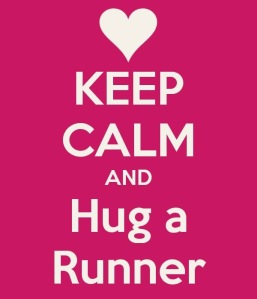 I made no attempt to hide the fact that I LOVE "Hug a Runner" Day!!